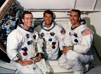 Το πλήρωμα του «Απόλλων 7», Γουόλτερ Σίρα, Ντον Άιζελ και Γουόλτερ Κάνιγχαμ