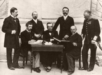 H πρώτη Διεθνής Ολυμπιακή Επιτροπή, στους Ολυμπιακούς Αγώνες της Αθήνας το 1896.