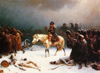Ο Ναπολέων επιστρέφει από τη Μόσχα (Πίνακας του Άντ. Νόρθεν)