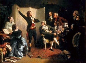 O Ρουζέ ντε Λιλ τραγουδά για πρώτη φορά τη Μασσαλιώτιδα (Πίνακας του Ισιντόρ Πιλς)
