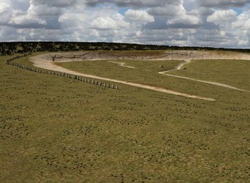 Σε αντίθεση με το Stonehenge, το νέο εύρημα έχει ευθεία παράταξη.